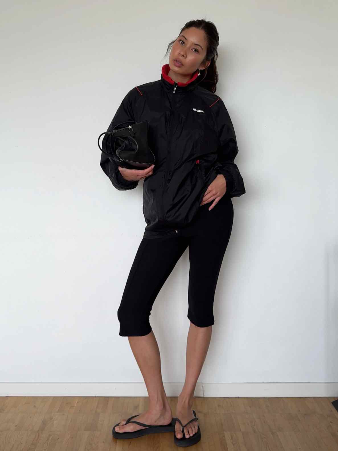 Vintage Reebok Sportswear Jacke - Schwarz/Rot