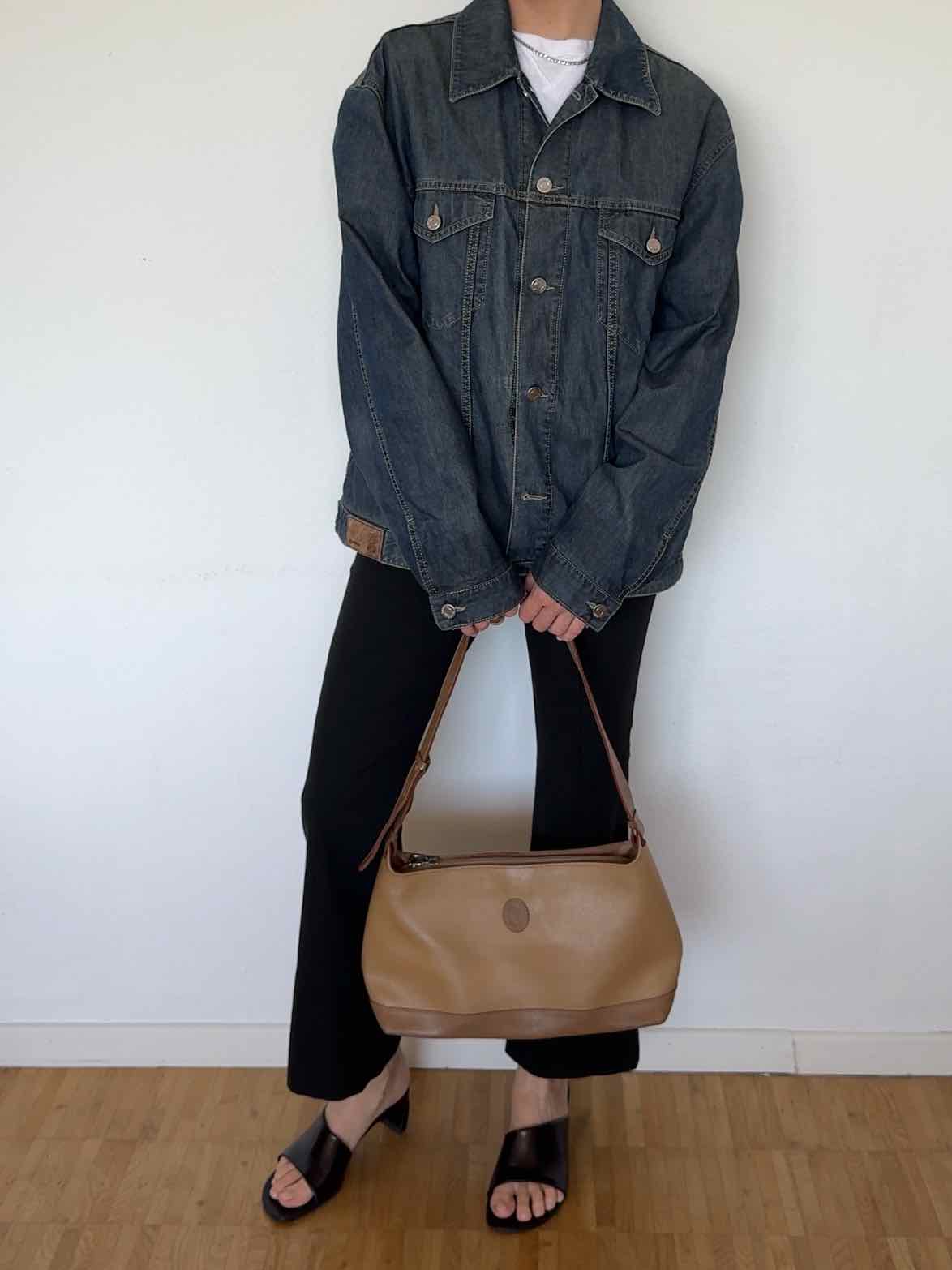 Vintage Schultertasche von Trussardi - Camel